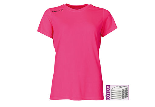 Camiseta técnica mujer SOFT coral